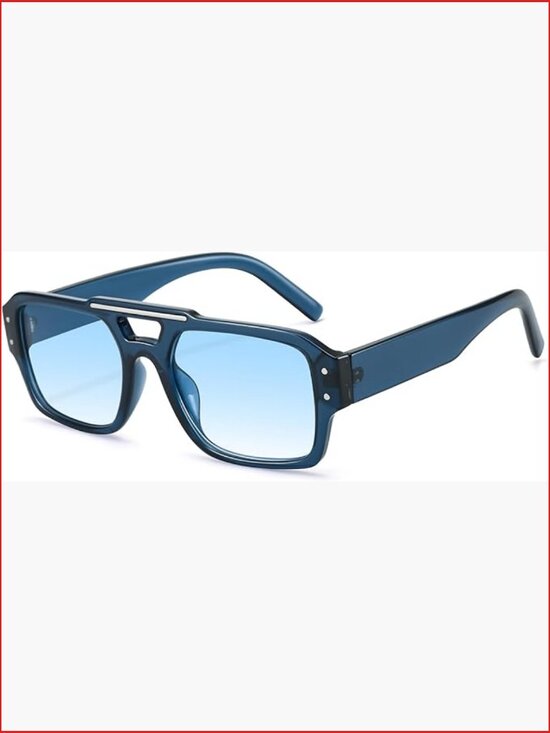 Retro Square Aviator Sunglasses UV400 Protection Lightweight Composite main image 7